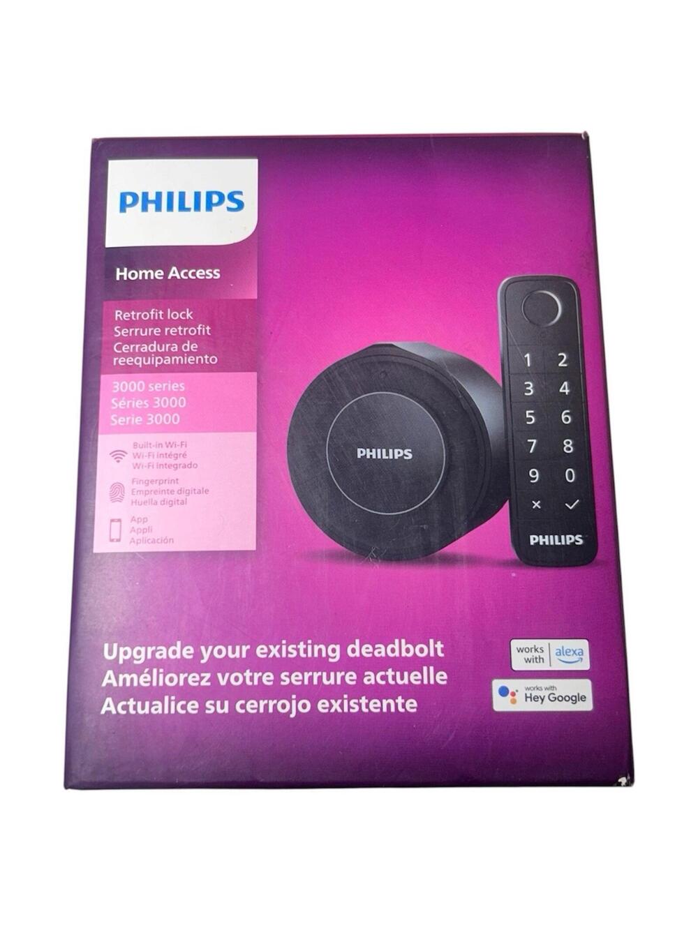 Philips Home Access Retrofit Smart Lock 3000 Series Fingerprint & Keypad Entry